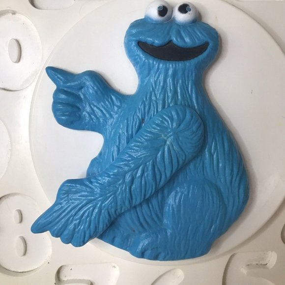 Vintage COOKIE MONSTER 1982 Muppets  Puzzle Teaching Time Clock - Picture 7 of 7